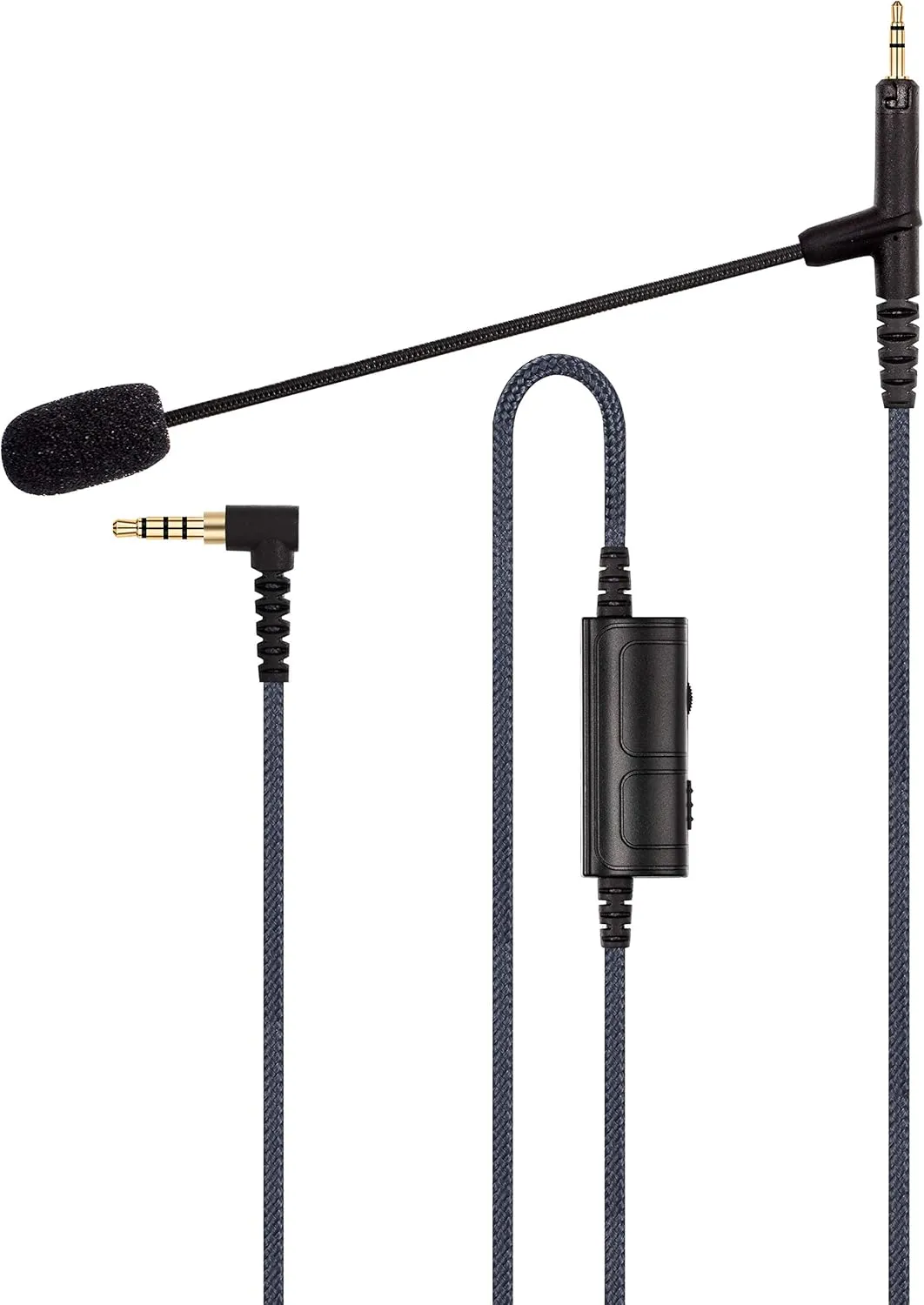 Ablet Boom Microphone Cable - Boompro Gaming Mic Compatible with Sennheiser HD598, HD598Cs, HD560s, HD598SE, HD620S, HD400PRO, HD599 Headphones - Xbox One PlayStation PS4 Controller, PC(150CM)