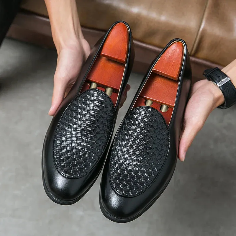 Antonio | Woven Pattern Loafers