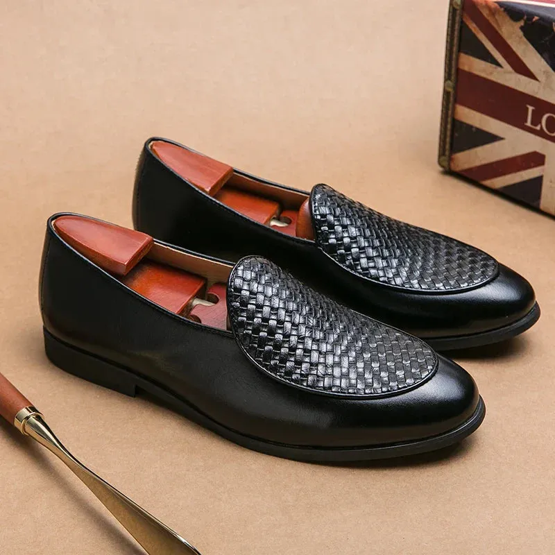 Antonio | Woven Pattern Loafers