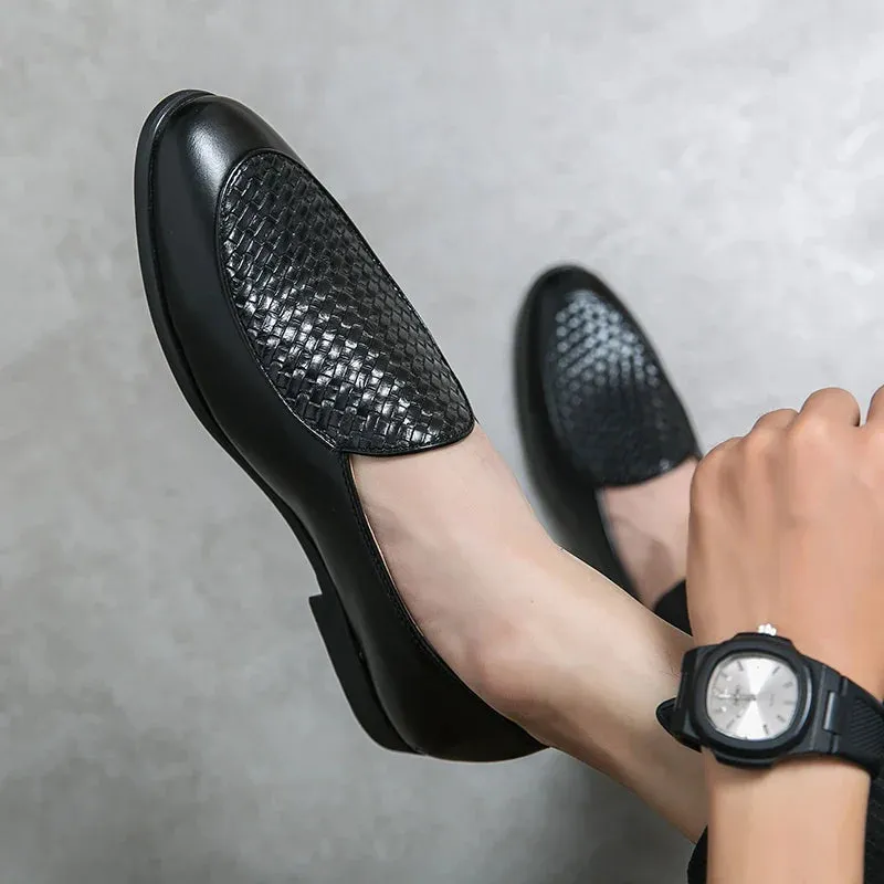 Antonio | Woven Pattern Loafers
