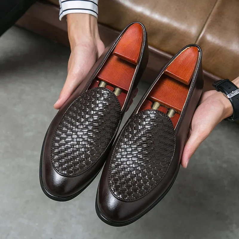 Antonio | Woven Pattern Loafers