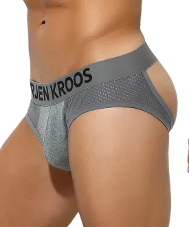 Arjen Kroos Men's Jockstrap Underwear Breathable Mesh Jock Straps Cotton Athletic Supporter