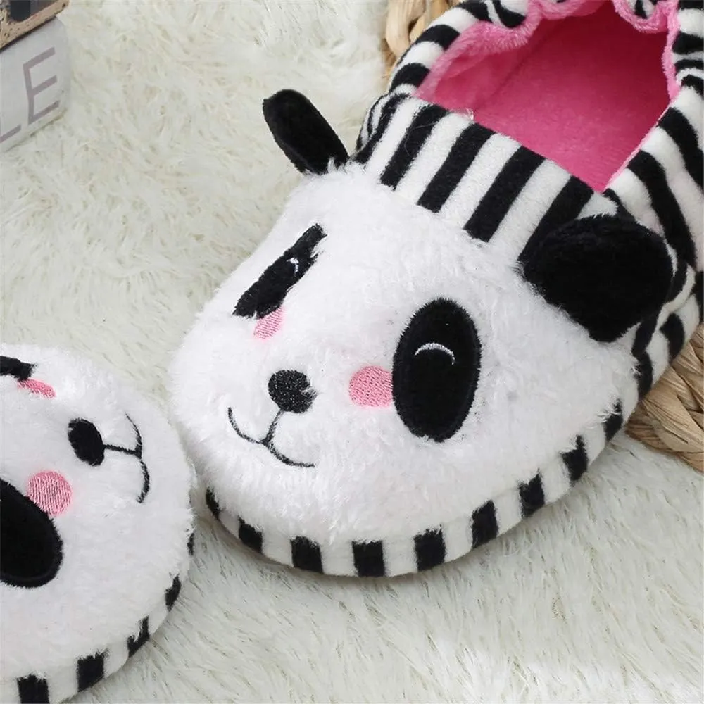 Baby Girl's Premium Soft Plush Slippers Cartoon Warm Winter House Shoes