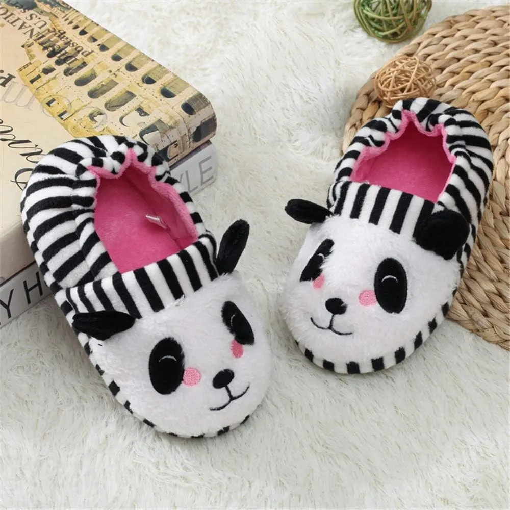 Baby Girl's Premium Soft Plush Slippers Cartoon Warm Winter House Shoes