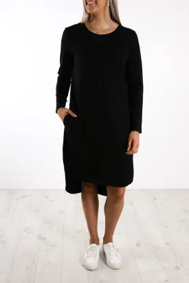 Bay Long Sleeve Dress Black