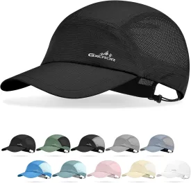 GXCROR Performance Baseball Cap for Men & Women - UPF 50  Running Hat, Lightweight Quick-Dry Sports Hat for Golf, Hiking, Gym
