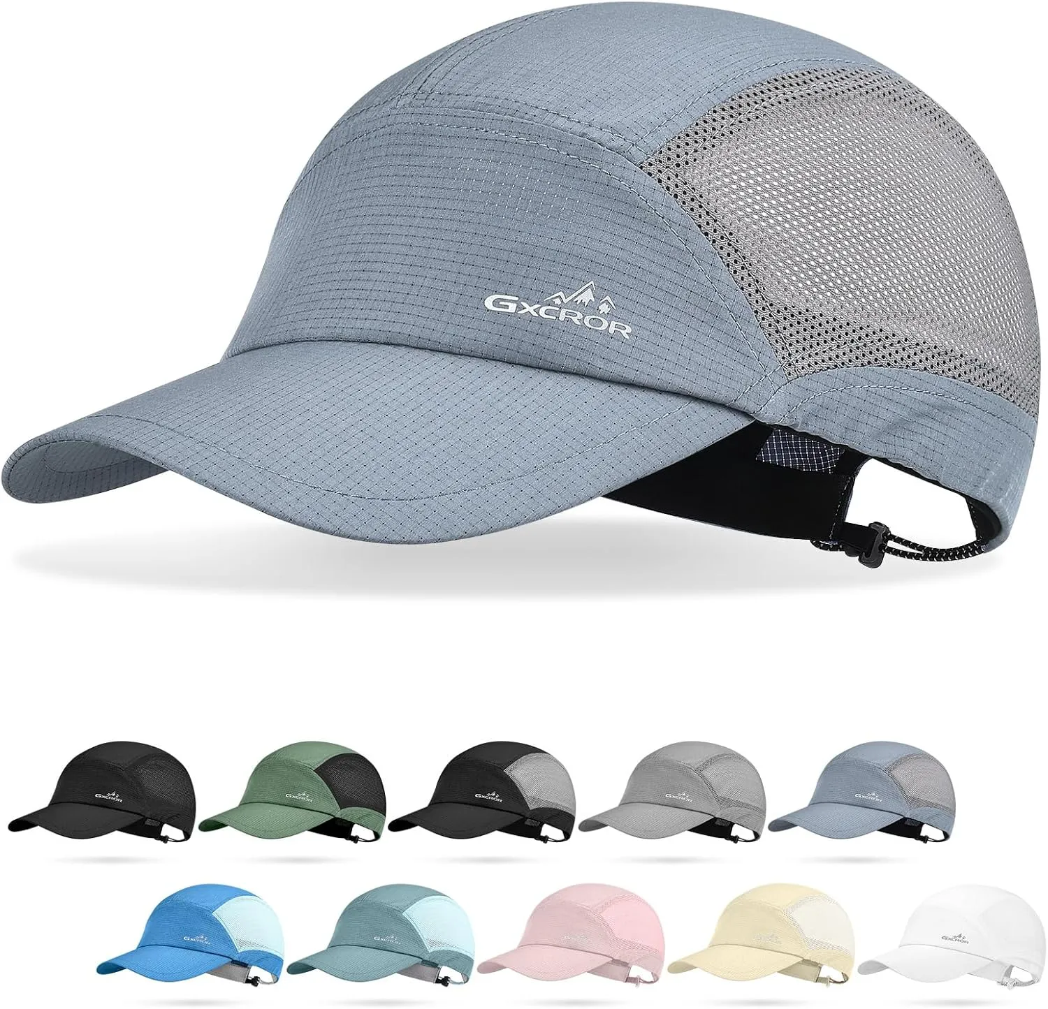 GXCROR Performance Baseball Cap for Men & Women - UPF 50  Running Hat, Lightweight Quick-Dry Sports Hat for Golf, Hiking, Gym
