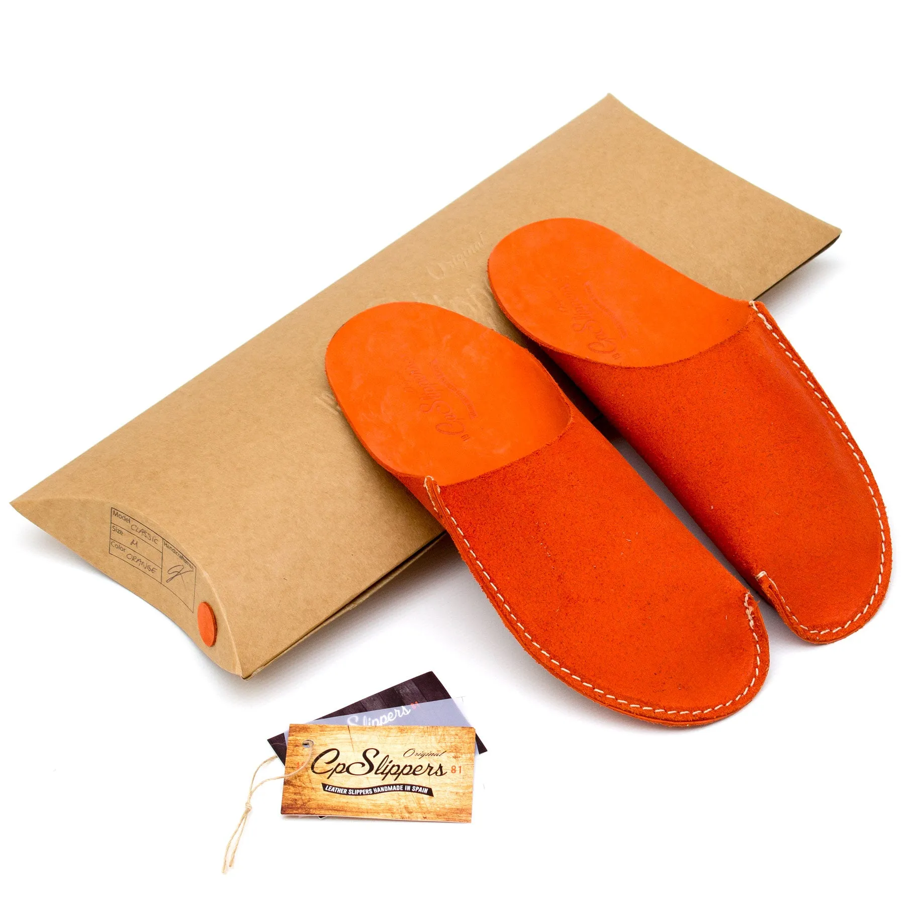 Orange CP Slippers Minimalist