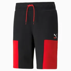 PUMA  CLSX SWEATSHORTS TR - Men’s- BLACK - RED