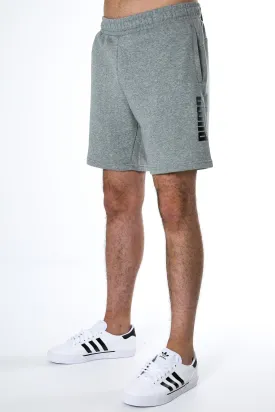 Puma Power Logo Shorts Medium Gray