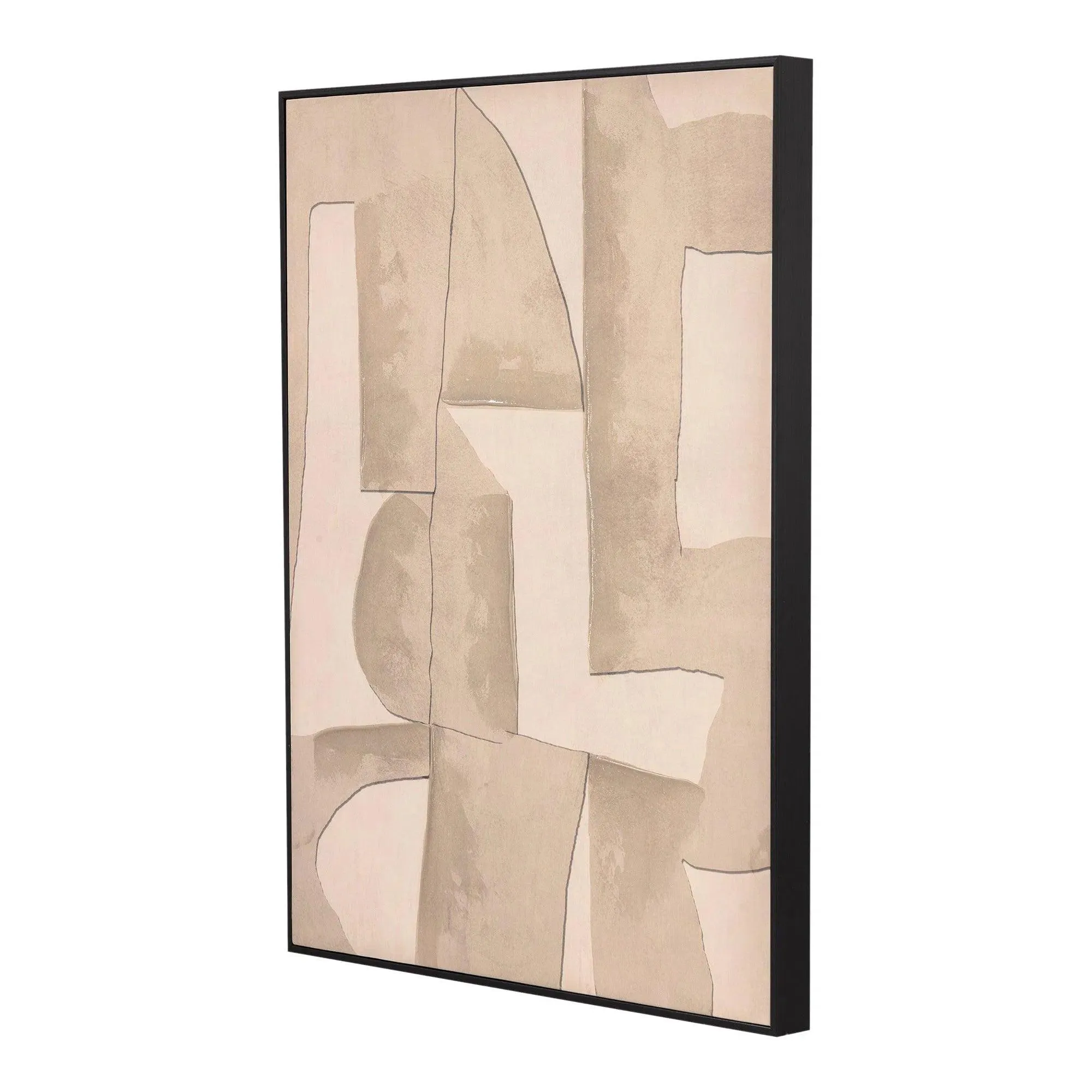 Saga 1 Canvas and Pine Multicolor Wall Art