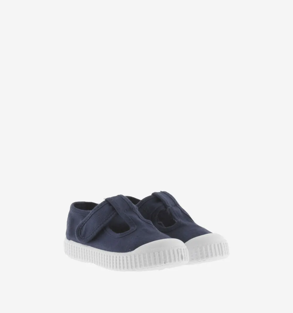 T-Straps Canvas Shoe, Marino/Navy