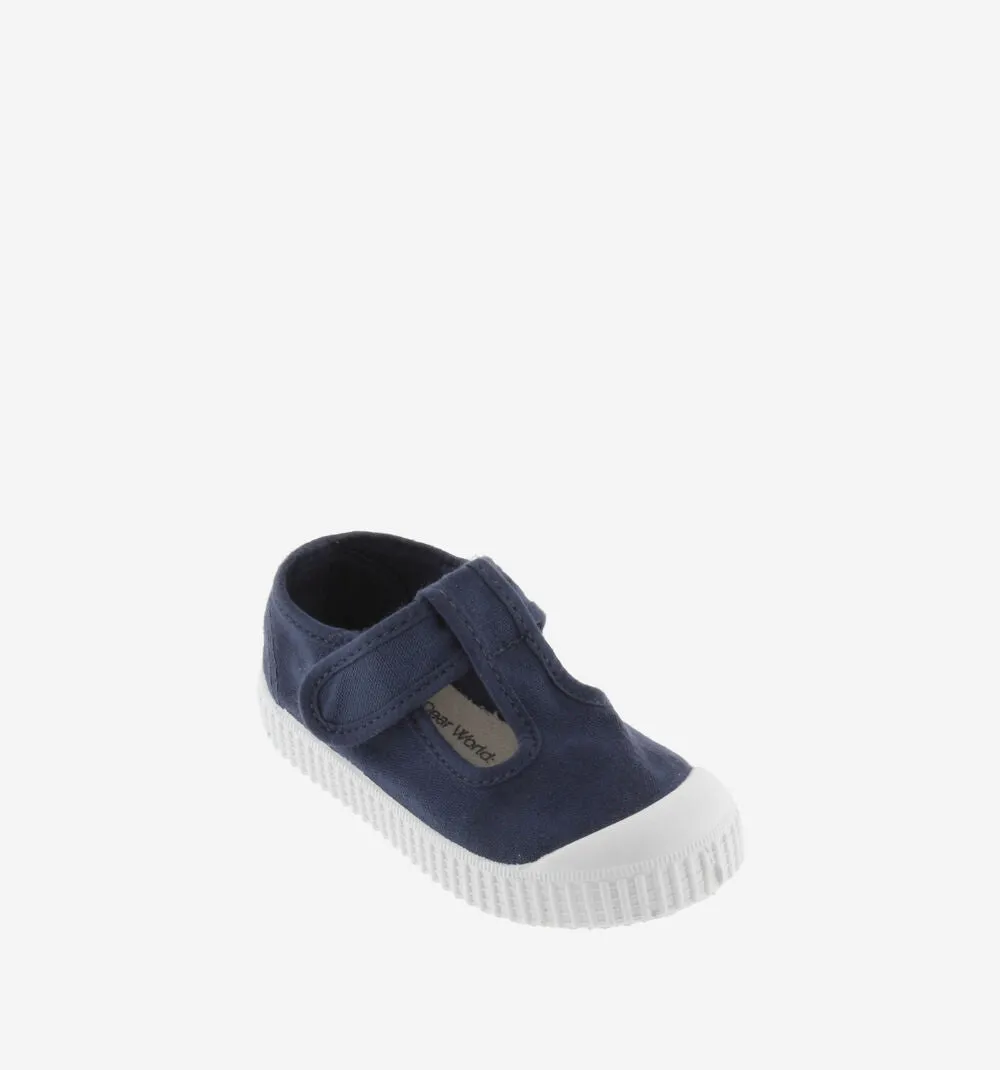 T-Straps Canvas Shoe, Marino/Navy