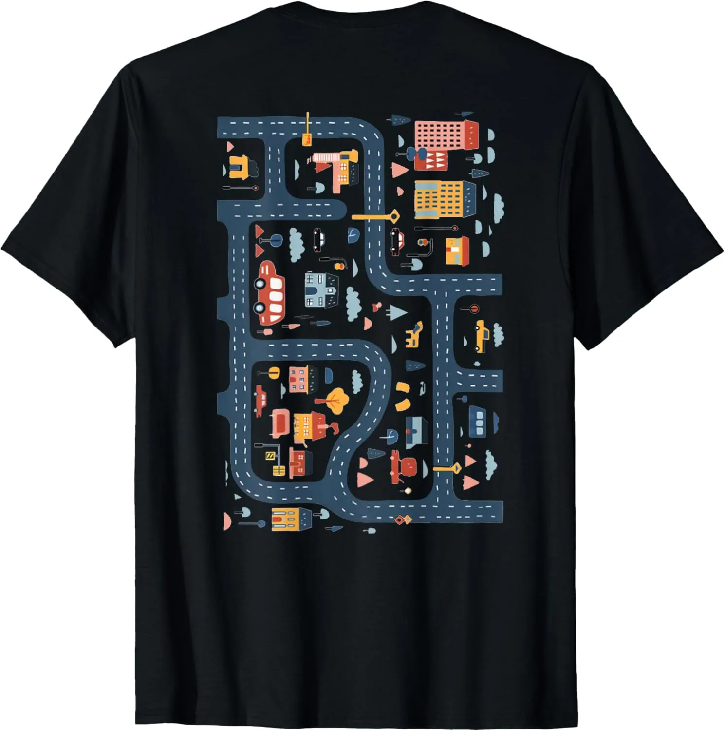 Tired Dads Club Play Cars On Dad's Back ( 2 SIDES) T-Shirt