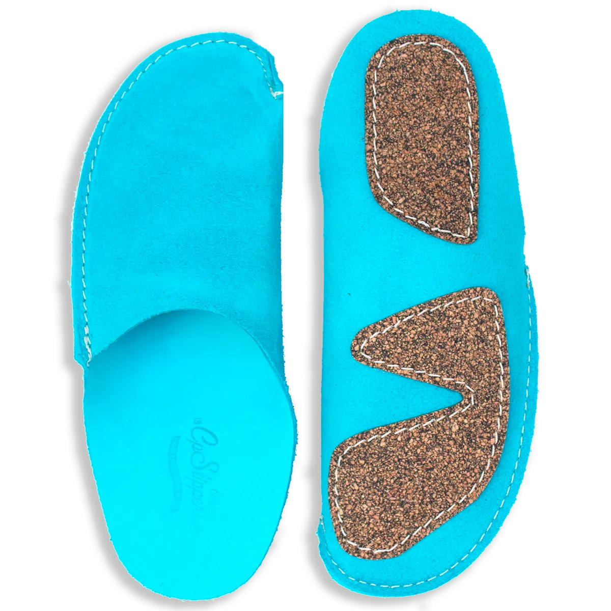 Turquoise CP Slippers Luxe